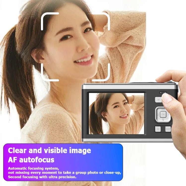 4K HD Optical Zoom Digital Camera 60MP Dual Screen Selfie Camera, No Memory, Black, White, Silver 4K HD Optical Zoom Digital Camera 60MP Dual Screen Selfie Camera, No Memory, Black, White, Silver